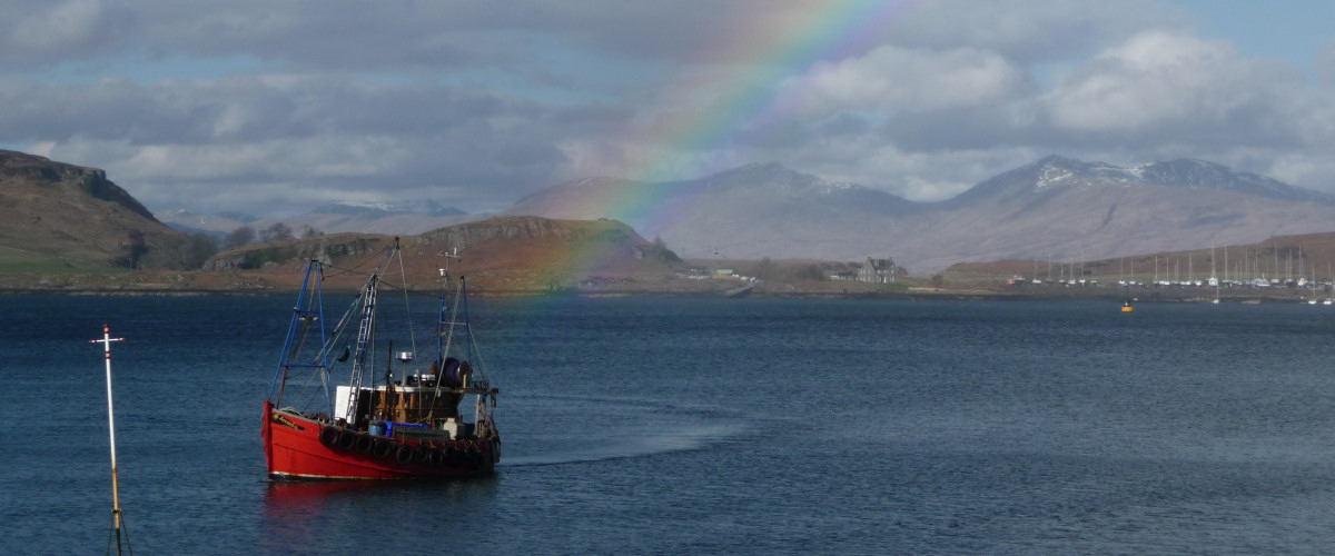Rainbow in Oban Bay